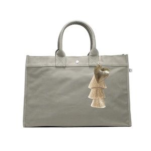 Quilted Koala East West Canvas Bag (in olive)